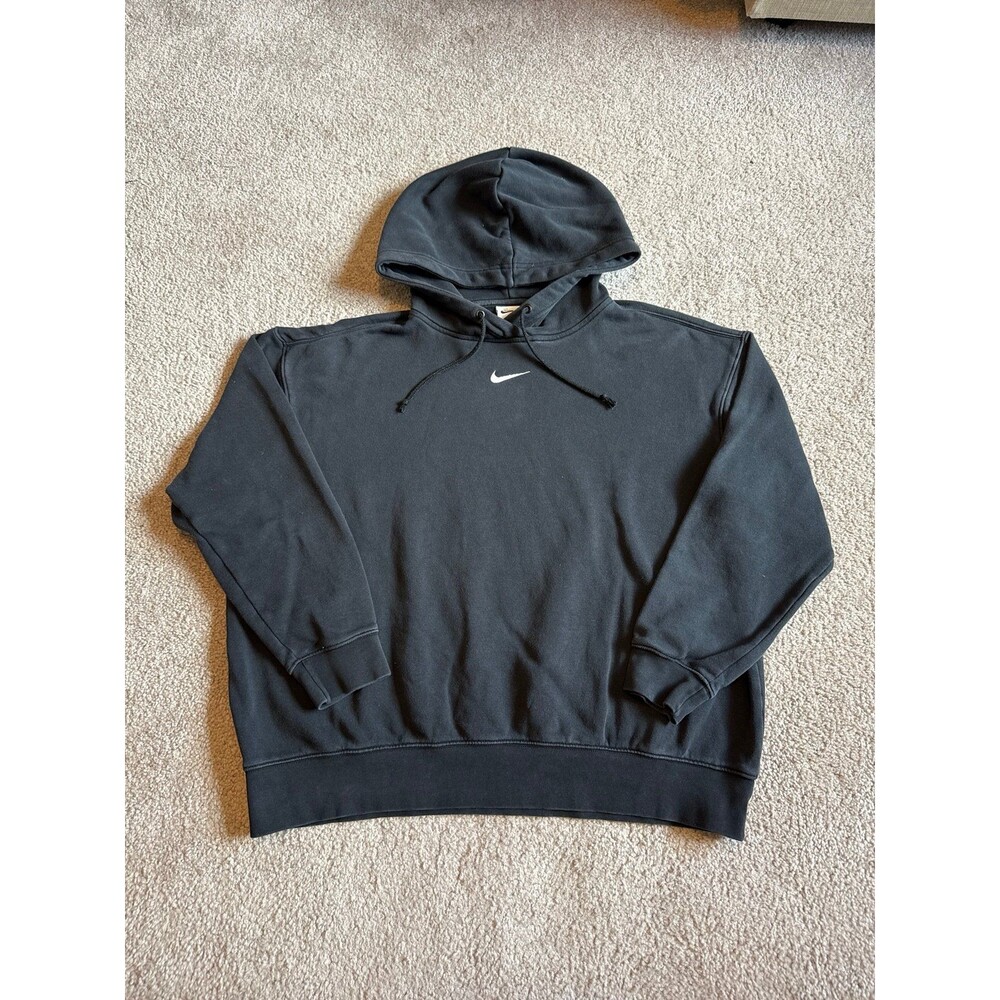 Nike Center Swoosh Women’s Black Hoodie Size Medium